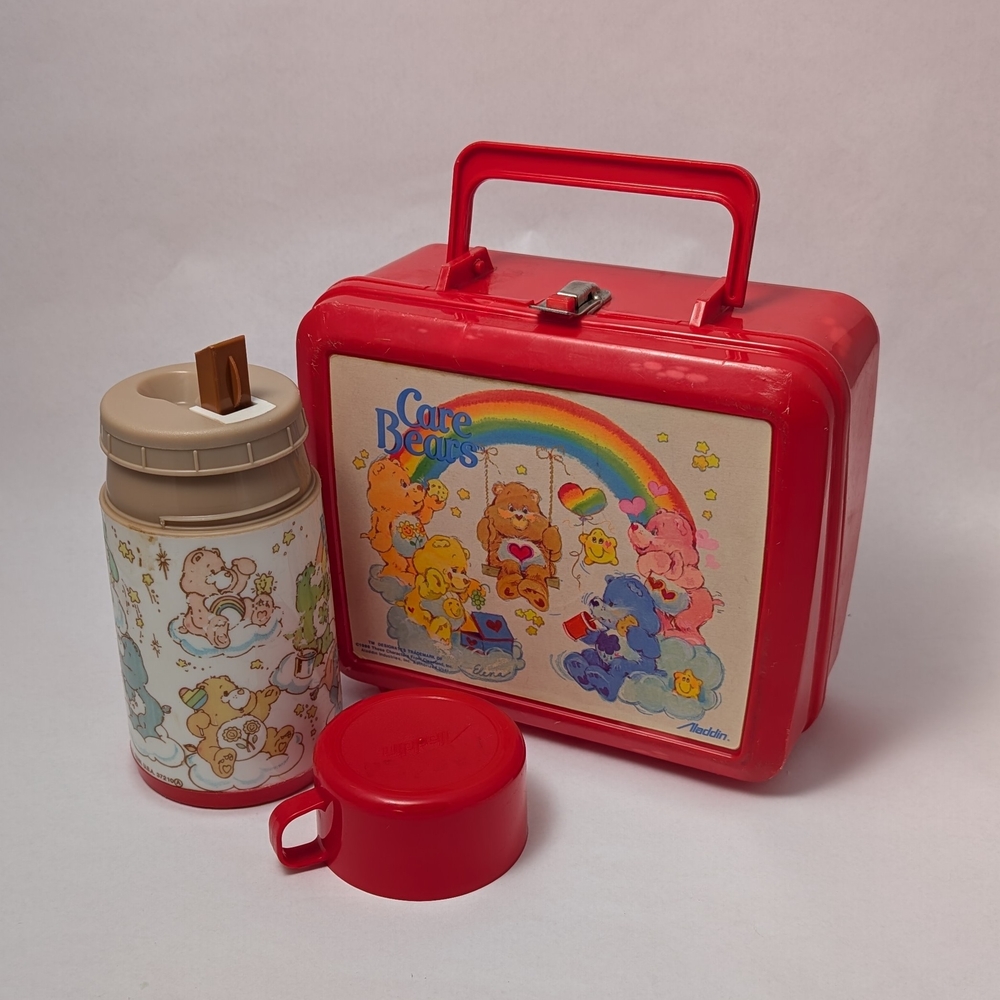Care Bears Red Lunchbox and Thermos Set - Picture 2 of 10